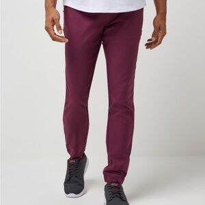 Travis Mathew Men's Burgundy Jogger Pants